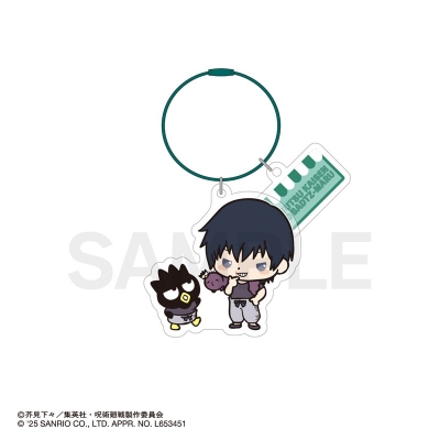 【グッズ-キーホルダー】呪術廻戦 懐玉・玉折×サンリオキャラクターズ カラーワイヤーキーホルダー 07.伏黒甚爾・バッドばつ丸