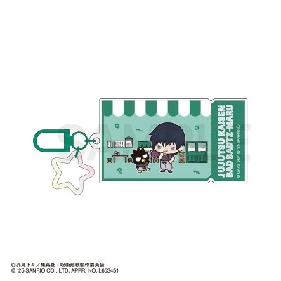 【グッズ-チャーム】呪術廻戦 懐玉・玉折×サンリオキャラクターズ カラーアクリルチャーム 07.伏黒甚爾・バッドばつ丸