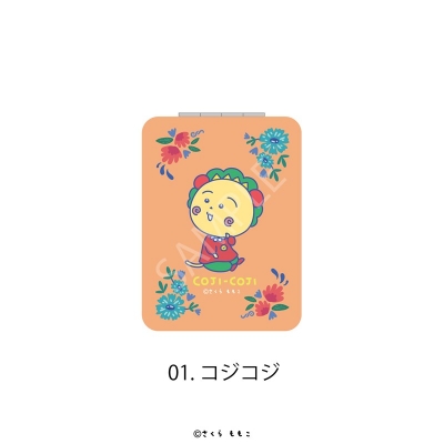 【グッズ-ミラー】COJI-COJI Flower Break Time コンパクトミラー Flower Break Time 01.コジコジ