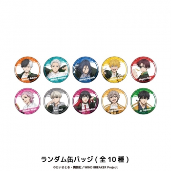 グッズ-バッチ】TVアニメ『WIND BREAKER』 ランダム缶バッジ BOX(全 