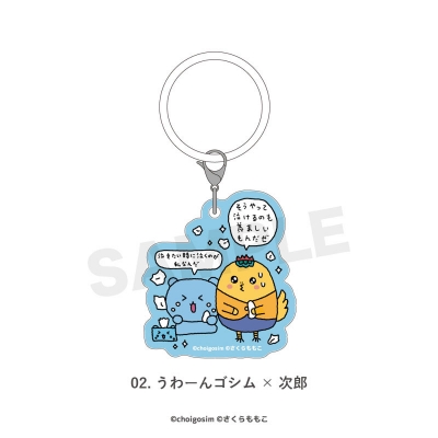 【グッズ-キーホルダー】チェゴシム×コジコジ マルチリング 02.うわーんゴシム×次郎