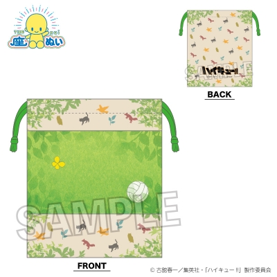 【グッズ-巾着】ハイキュー!! 座ぬいの窓付き巾着 お昼寝ver.