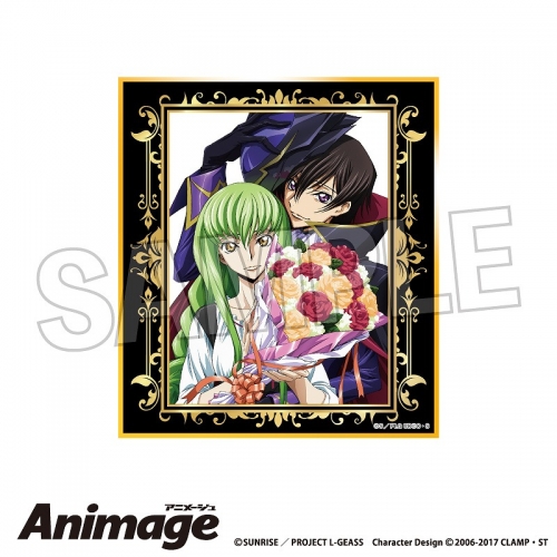 グッズ-色紙】コードギアス 反逆のルルーシュ Animageギラギラ色紙 vol  