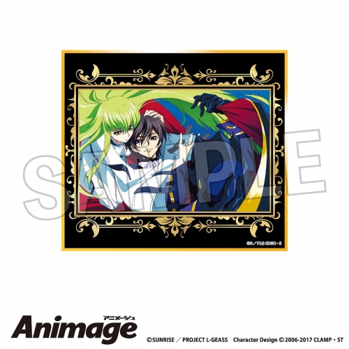 グッズ-色紙】コードギアス 反逆のルルーシュ Animageギラギラ色紙 vol  