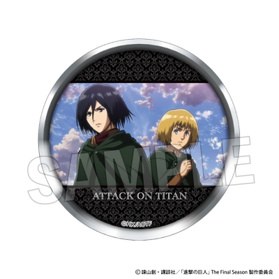 【グッズ-バッチ】進撃の巨人 ギラギラ缶バッジ 16