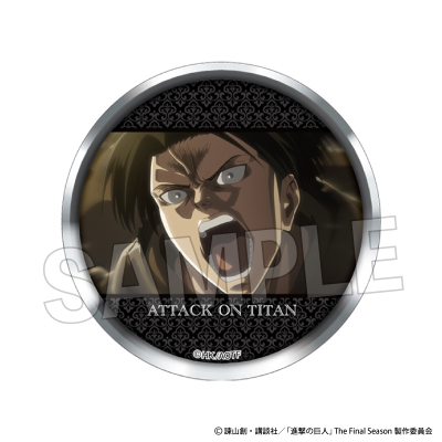 【グッズ-バッチ】進撃の巨人 ギラギラ缶バッジ 18