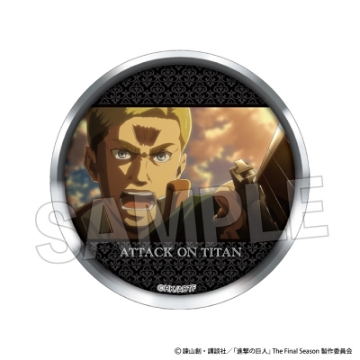 【グッズ-バッチ】進撃の巨人 ギラギラ缶バッジ 22