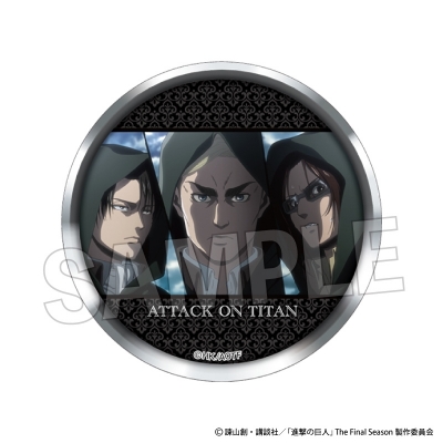 【グッズ-バッチ】進撃の巨人 ギラギラ缶バッジ 23