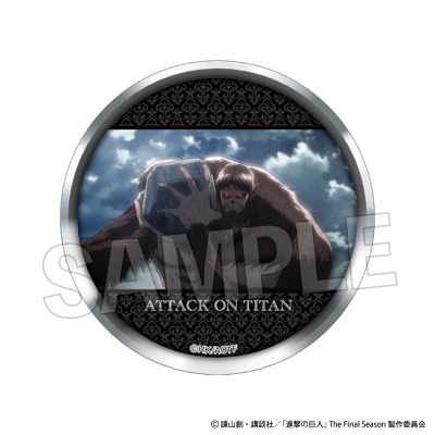 【グッズ-バッチ】進撃の巨人 ギラギラ缶バッジ 25
