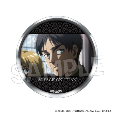 【グッズ-バッチ】進撃の巨人 ギラギラ缶バッジ 30