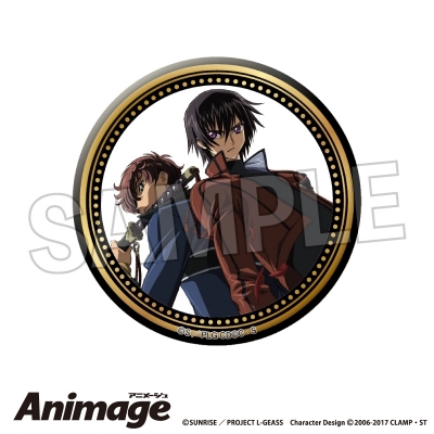 【グッズ-バッチ】コードギアス 反逆のルルーシュ Animageギラギラ缶バッジ vol.3 A