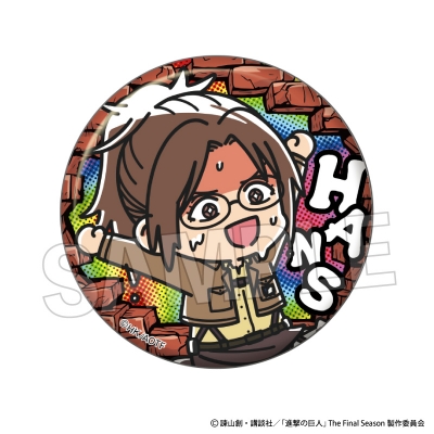 【50%OFF】【グッズ-バッチ】進撃の巨人 ATSUI缶バッジ ハンジ