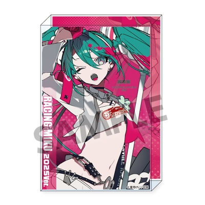 【グッズ-置きもの】レーシングミク 2025 Rd.0 応援 Ver. アクリルブロック