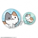 【グッズ-バッチ】うごく!ねこむかしばなし 缶バッジセット ミケネコの画像