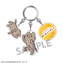 【グッズ-キーホルダー】うごく!ねこむかしばなし 3連アクリルキーホルダー キジトラの画像
