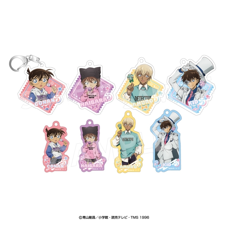 【グッズ-キーホルダー】名探偵コナン アクリルキーホルダーコレクション(ロリポップ)全8種 8点