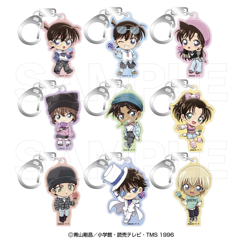 【グッズ-キーホルダー】名探偵コナン アクリルキーホルダーコレクション(ロリポップミニ)全9種 9点