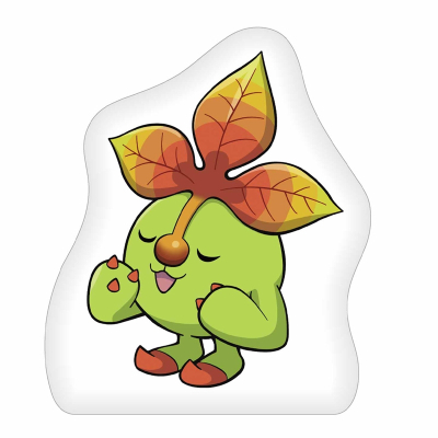 【グッズ-クッション】ファンタジーライフi グルグルの竜と時をぬすむ少女 マスコットキャラクタークッション リーフナー