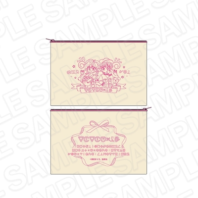 【グッズ-ポーチ】りぼん70周年記念POP UP SHOP キャンバスフラットポーチ ケロケロちゃいむ