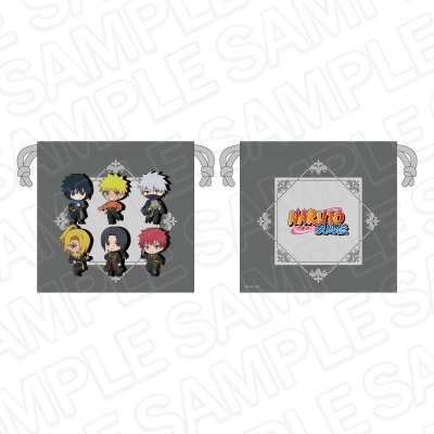 【グッズ-巾着】NARUTO-ナルト-疾風伝 巾着 アラベスクファッション デフォルメ ver.