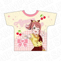 【グッズ-Tシャツ】ラブライブ!虹ヶ咲学園スクールアイドル同好会 フルグラフィックTシャツ 上原歩夢 Cafe party ver.の画像