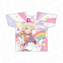 【グッズ-Tシャツ】ラブライブ!スーパースター!! フルグラフィックTシャツ 鬼塚夏美 Cafe party ver.の画像