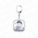 【グッズ-キーホルダー】おそ松さん ホログラムアクリルキーホルダー カラ松 中華風リボン ver.の画像