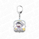 【グッズ-キーホルダー】おそ松さん ホログラムアクリルキーホルダー 十四松 中華風リボン ver.の画像