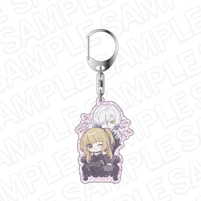 【グッズ-キーホルダー】DEATH NOTE ラメキーホルダー 弥 海砂&レム デフォルメ ver.
