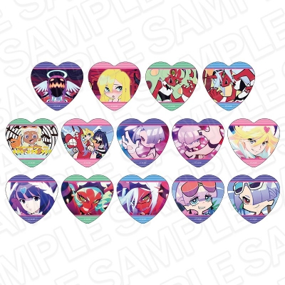 【グッズ-バッチ】New PANTY & STOCKING with GARTERBELT ハート型カンバッジ(ランダム)