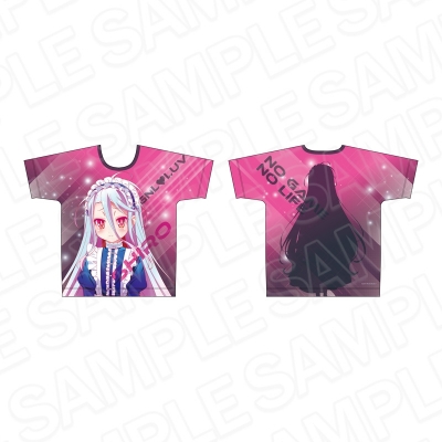 【グッズ-Tシャツ】ノーゲーム・ノーライフ フルグラフィックTシャツ 白 サイバーメイド ver.