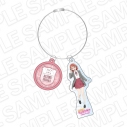 【グッズ-キーホルダー】ラブライブ!虹ヶ咲学園スクールアイドル同好会 ワイヤーキーホルダー 上原歩夢 トラッド&グラス ver.の画像