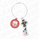 【グッズ-キーホルダー】ラブライブ!虹ヶ咲学園スクールアイドル同好会 ワイヤーキーホルダー 優木せつ菜 トラッド&グラス ver.の画像