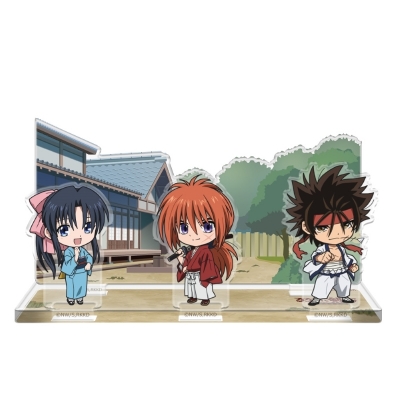 【グッズ-スタンドポップ】TVアニメ「るろうに剣心 -明治剣客浪漫譚- 京都動乱」 アクリルジオラマ 剣心&薫&左之助