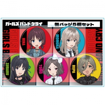 グッズ-バッチ】ガールズバンドクライ 缶バッジ5個セット トゲナシ 