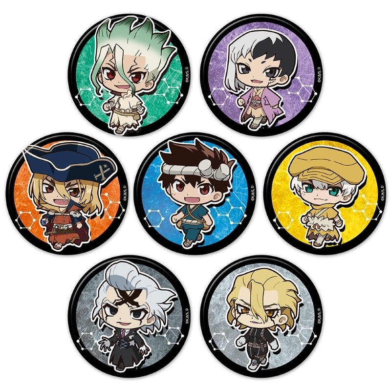 【グッズ-バッチ】Dr.STONE ついてっくトレーディング缶バッジ 全7種