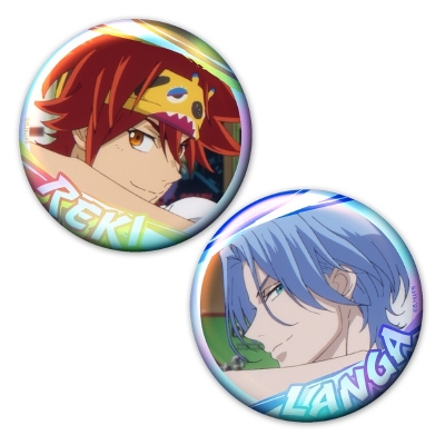 【グッズ-バッチ】SK∞ エスケーエイト オーロラ缶バッジ2個セット 暦&ランガ vol.2