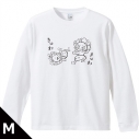 【グッズ-Tシャツ】TVアニメ『しゃばけ』 リブ付ロングスリーブTシャツ Mサイズ 鳴家 戯画ver.の画像