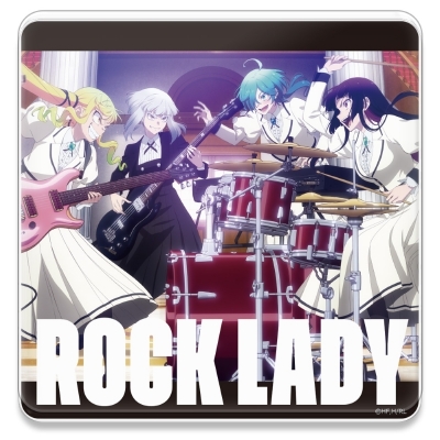 【グッズ-コースター】ロックは淑女の嗜みでして アクリルコースター(スタンド付) りりさ&音羽&ティナ&環