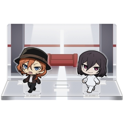 【グッズ-スタンドポップ】文豪ストレイドッグス ついてっくアクリルジオラマ 中原中也&フョードル・D