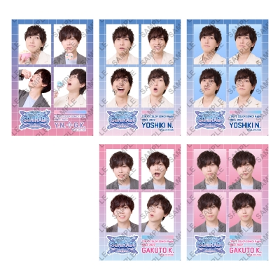 【グッズ-ブロマイド】東京カラーソニック!! トレーディング証明写真風ブロマイドvol.2/中島ヨシキと梶原岳人のソニラジ!!