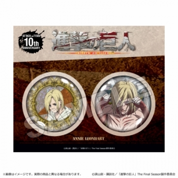 グッズ-バッチ】進撃の巨人 The Final Season ホログラム缶バッジ 