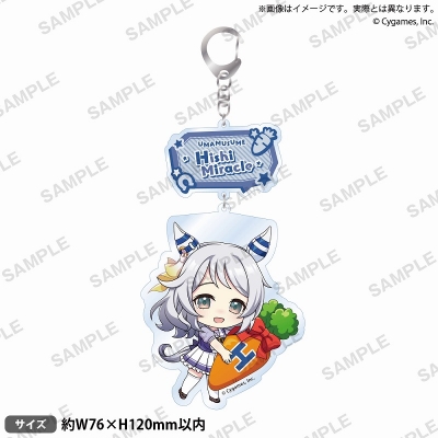 【グッズ-キーホルダー】ウマ娘 プリティーダービー むぎゅみにアクリルキーホルダー vol.4 ヒシミラクル