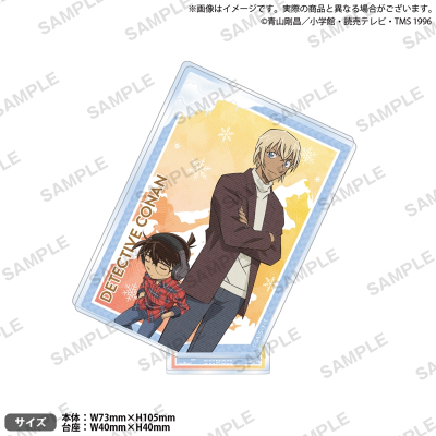 【グッズ-スタンドポップ】名探偵コナン スクエアアクリルスタンド vol.5 江戸川コナン&安室透