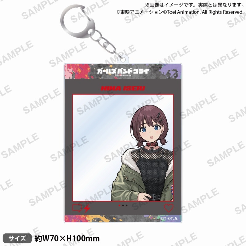【グッズ-キーホルダー】アニメ「ガールズバンドクライ」 SNS風アクリルキーホルダー モッズスタイル ver. 井芹 仁菜