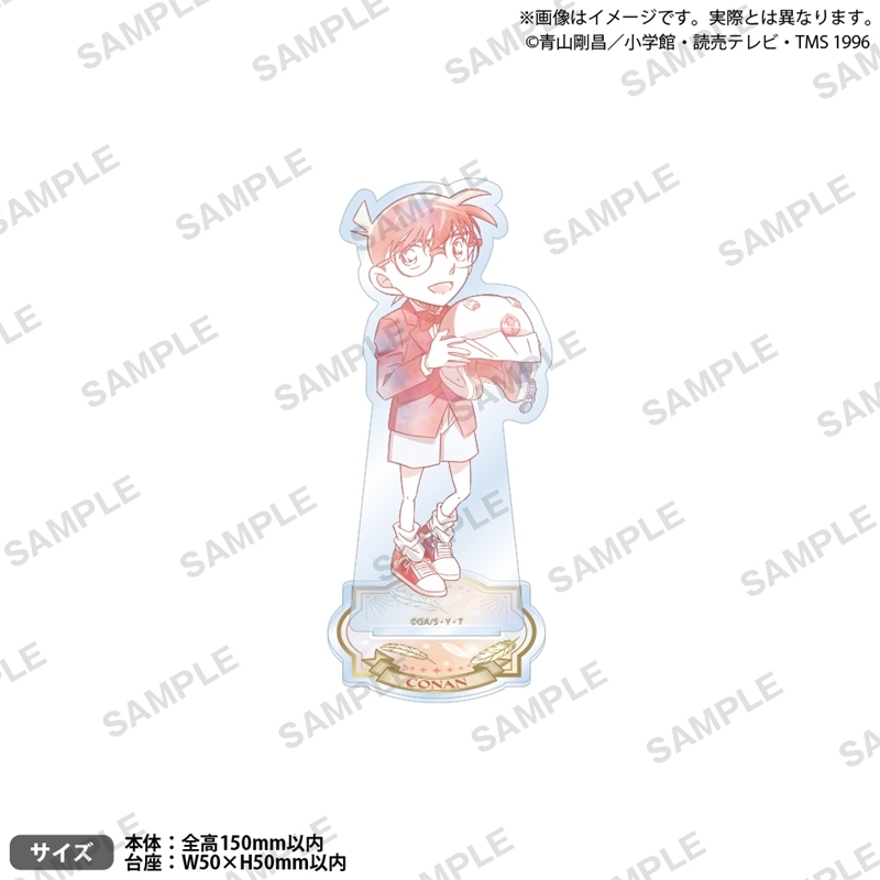 【グッズ-スタンドポップ】名探偵コナン キャンバス風アクリルスタンド Water Color ver. 江戸川コナン
