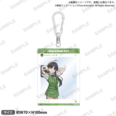 【グッズ-キーホルダー】アニメ「ガールズバンドクライ」 SNS風アクリルキーホルダー Stride! ver. 安和 すばる