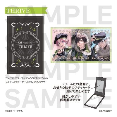 【グッズ-セットもの】B-PROJECT コンパクトミラー+マルチステッカーセット THRIVE