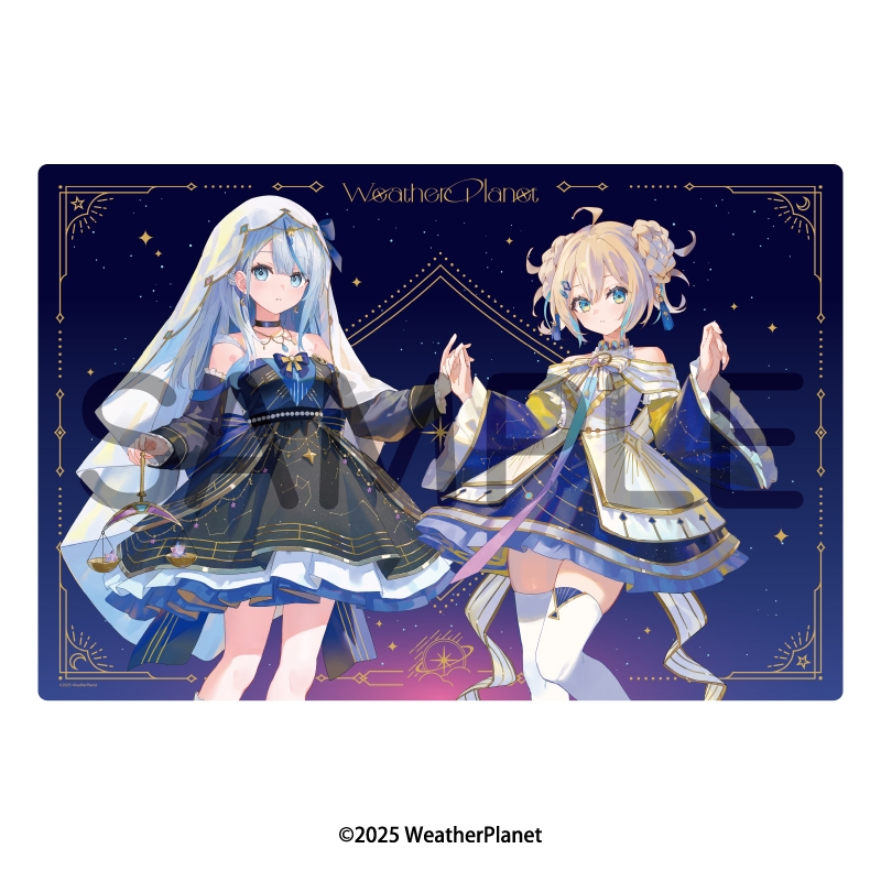 【グッズ-デスクマット】Weather Planet ラバーマット(星降る夜にver.)