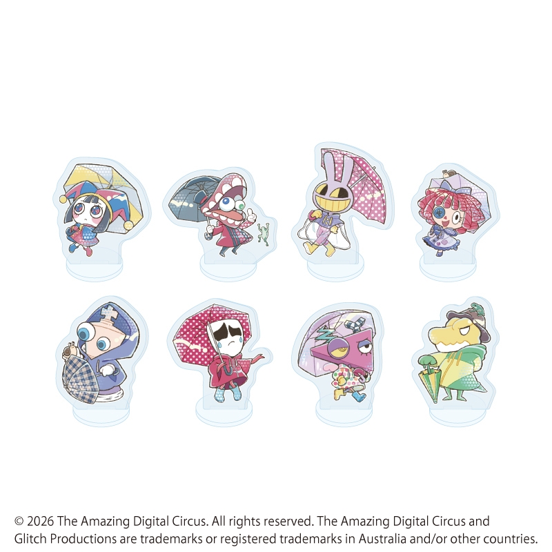 【グッズ-スタンドポップ】アメイジング・デジタル・サーカス アクリルぷちスタンド03/雨ver. ブラインド(全8種)(POP Artイラスト)